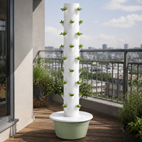 Système de jardin vertical à 9 niveaux, système complet d'hydroponie sans terre pour la culture de légumes à domicile