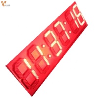 Reloj de Pared Digital para Exteriores con Dígitos de 7 Segmentos, Pantalla LED Grande de Temperatura