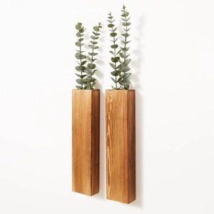 Vases à fleurs en bois massif, best-sellers, décoration intérieure de luxe, vases en bois faits à la main - Product Image 1