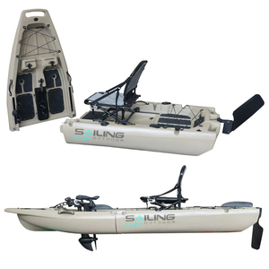 Kayak de pêche modulaire amovible de 3 mètres, nouveau design, avec chaise et pagaie, 3 pièces, petit, 1 personne, pour la pêche en mer, bateau pliable à assise surélevée - Product Image 4