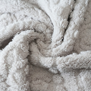 100% <span class=keywords><strong>polyester</strong></span> sherpa Jacquard nhung vải mới thoải mái kim cương sọc nhà mặc đồ ngủ gối đôi Mặt chống thuốc chấm - Product Image 4