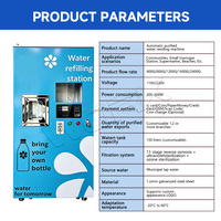Station de remplissage d'eau commerciale à osmose inverse YISO, distributeur d'eau en libre-service 24h/24, 150L