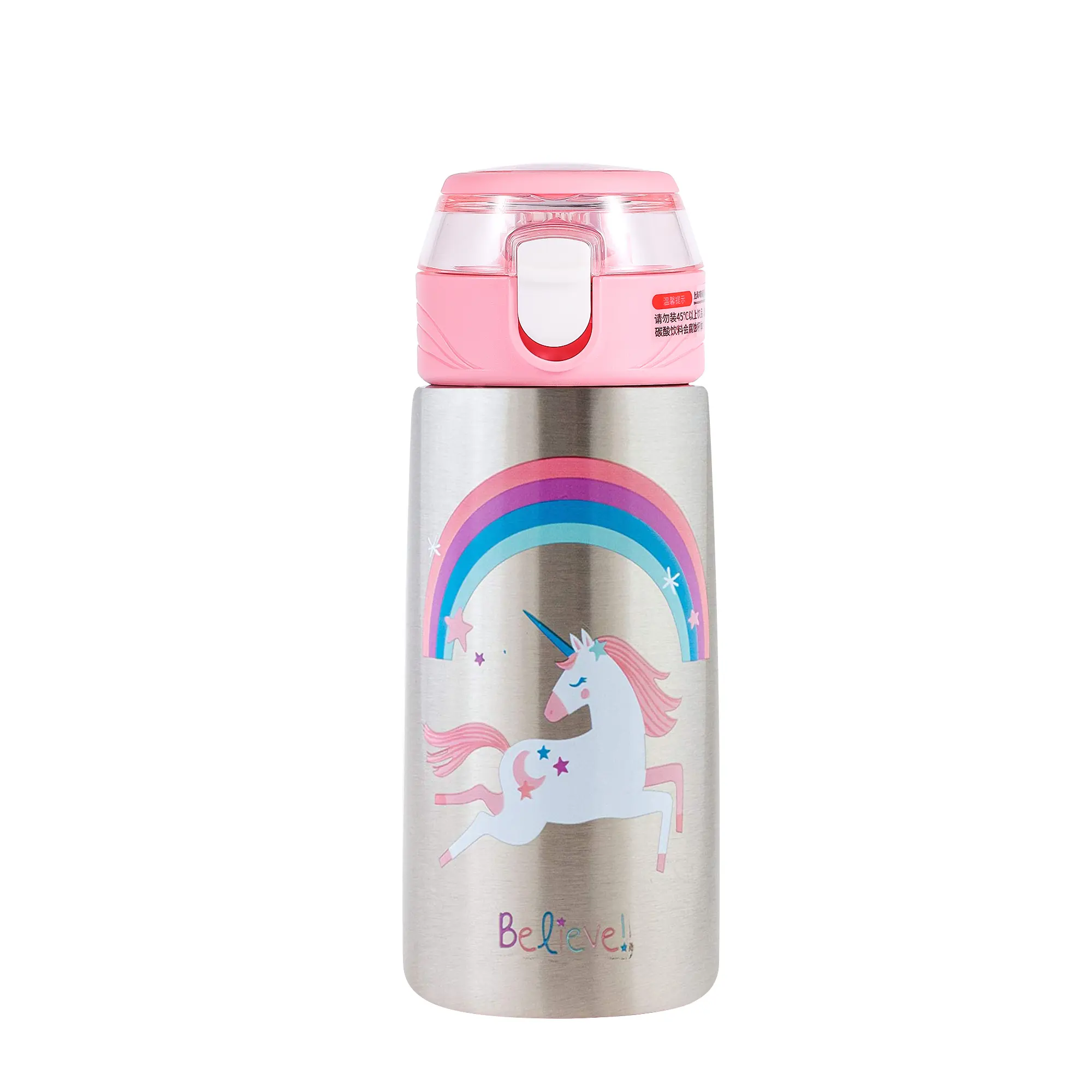 Custom Logo Bpa Free Eco Friendly Unicorn Cute Stainless Steel Kids Water Bottle