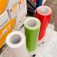 Rollo de pegatinas de vinilo, adhesivo de PVC ecológico de 110gsm, para imprimir, reflectante