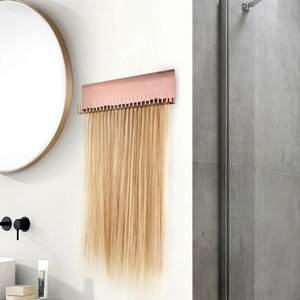 Modern Luxury Salon <b>Trolley</b>-Black Metal & Plastic Hairpiece Holder with Round Storage Rack-Spa Barber Shop Beauty <b>Tool</b> Cart - Product Image 1