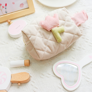 Trousse de Maquillage et Boîte de Coiffure en Bois Royal <span class=keywords><strong>Danish</strong></span> pour Enfants - Kit de Beauté DIY pour Jeu d'Imitation pour Enfants de 4 à 6 Mois - Cadeau Artistique - Product Image 2