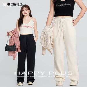 Runqi กางเกงขากว้างผู้หญิงไซส์พิเศษ, กางเกงเอวยางยืดมีกระเป๋า N8878ลำลอง - Product Image 3