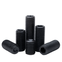 DIN 913 12.9s Vis de réglage à six pans creux en acier avec pointe plate M2 M3 M4 M5 M6 M8 M10 M12 M16