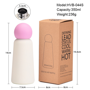 Coppa isolata in acciaio inossidabile 304 da 350ml-<span class=keywords><strong>Design</strong></span> <span class=keywords><strong>creativo</strong></span> carino, portatile per studenti e bambini, bottiglia d'acqua per sport all'aria aperta - Product Image 4