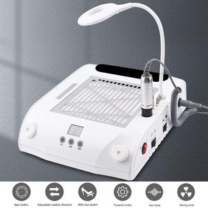 เครื่องอบเล็บมัลติฟังก์ชั่น 6 in 1 48w 35000RPM พร้อมฟิลเตอร์แบบดึงออกได้ ที่วางมือ และเครื่องดูดฝุ่นสำหรับร้านทำเล็บ - Product Image 5
