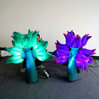 Décoration gonflable personnalisée en forme de fleur de corail LED pour la décoration des centres commerciaux |   Fabricant professionnel d'articles gonflables