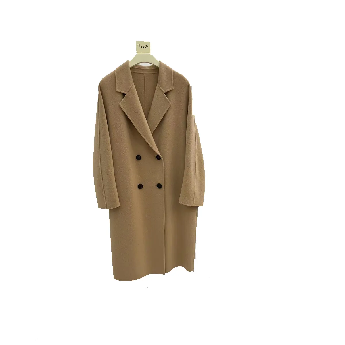 OEM haute couture, autumn and winter women's jackets cashmere wool long-style women's coat coat 100% cashmere21039