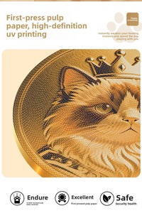 Rascador para Gatos Creativo en Forma de Moneda, Doble Cara, Montaje Vertical en Pared, Cartón Corrugado Resistente al Desgaste, Accesorio para Mascotas - Product Image 6