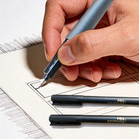 Stylo à pointe fine personnalisé, marqueur de précision permanent pour le dessin, pointe ultra-fine de 0,7 mm, imperméable, anti-bavures, outil professionnel pour artistes, noir