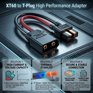 XT60 Female ke XT90 Male Kabel Silikon Harness Daya Elektronik 12AWG Perakitan Kabel XT Konektor Arus Tinggi - Product Image 3