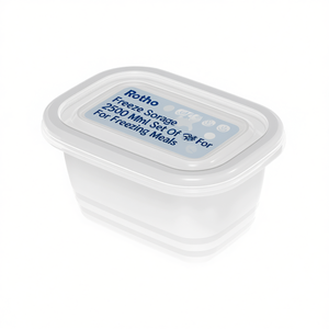 Rotho Freeze Food <b>Storage</b> <b>Container</b> 250 Ml Set Of 6 For Freezing Meals - Product Image 2