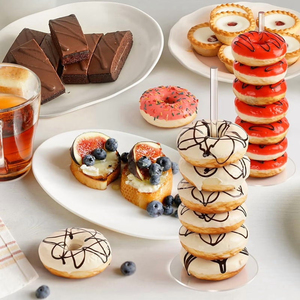 Présentoirs de mariage portables en gros, support à donuts en acrylique pour présentation de friandises sur table, fournitures de fête - Product Image 1