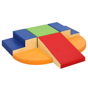 Ensemble d'échelles d'escalade sensorielles pour enfants, combinaison de jouets souples, éducation précoce, utilisation à domicile, tapis en éponge incliné - Product Image 1
