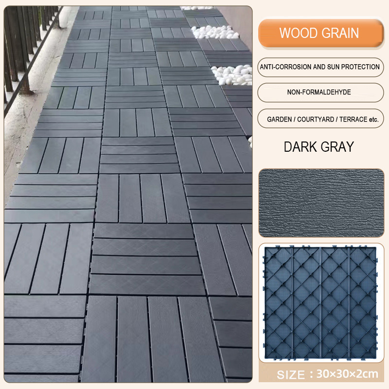 Grain de bois gris foncé