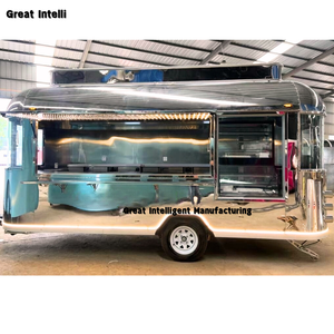 Chine Kiosque de restauration rapide mobile entièrement équipé Vente rapide Camion de restauration de rue USA avec remorque de snack de porche de maïs - Product Image 1