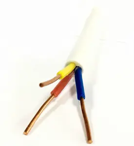 Cabo elétrico sólido de revestimento, 2.5mm, revestimento de fio elétrico multicore, preço de fábrica, 1.5mm