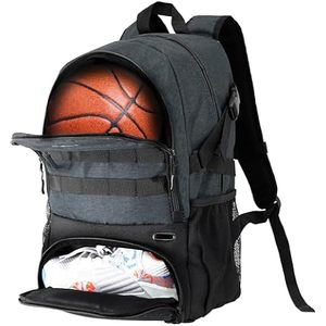 Sac à dos de sport minimaliste portable, grande capacité, gris, avec compartiment à chaussures, échantillon gratuit - Product Image 3