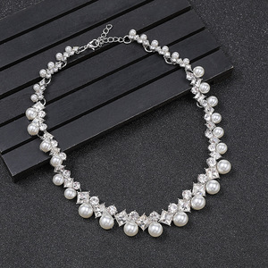 Collana estiva alla moda Set accessori collana di perle <span class=keywords><strong>da</strong></span> <span class=keywords><strong>sposa</strong></span> e orecchini Set <span class=keywords><strong>da</strong></span> donna - Product Image 4