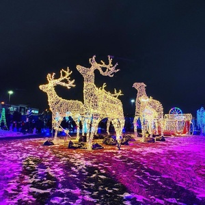 Sculpture <span class=keywords><strong>de</strong></span> renne lumineuse à LED <span class=keywords><strong>pour</strong></span> événement <span class=keywords><strong>de</strong></span> centre commercial, décoration <span class=keywords><strong>de</strong></span> <span class=keywords><strong>Noël</strong></span> extérieure, grande sculpture festive <span class=keywords><strong>pour</strong></span> parc à thème - Product Image 6