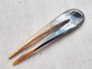 กิ๊บติดผมทำจากเขาควายแบบดั้งเดิม งานฝีมือธรรมชาติ อุปกรณ์จัดแต่งทรงผม ให้การยึดเกาะที่แข็งแรง น้ำหนักเบา สวมใส่สบาย - Product Image 2