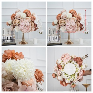 Silk Flower Ball 40cm <b>Artificial</b> Large 3d pink Rose <b>hydrangea</b> Wedding Flower Balls for Arrangement Centerpieces Decoration - Product Image 3