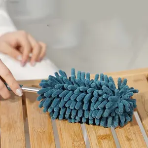 Plumero Telescópico Extensible de Microfibra Chenille para el Hogar, Cepillo de Acero Inoxidable para Eliminar el Polvo, Multifuncional para Limpiar Techos - Product Image 3