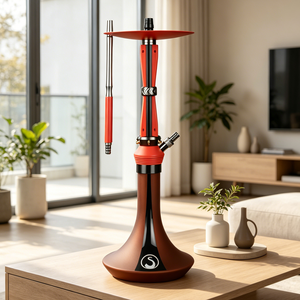 Cachimba portátil de cristal multicolor, set de cachimba de acero inoxidable de 63 cm, cachimba árabe tipo bolígrafo, en stock. - Product Image 2