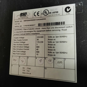 Contrôleur de vitesse 590P00405000011UKAN000 590P/0040/500/0011/UK/AN/0/0/0 pour EUROTHERM - Product Image 1