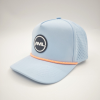 Casquettes de golf structurées en PVC et caoutchouc uni de haute qualité OEM, avec patch drapeau américain, pour hommes et femmes, casquettes de sport, casquettes de baseball