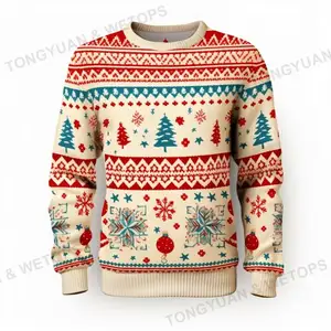 कस्टम कपड़े 2024 क्रिसमस थोक कस्टम बदसूरत स्वेटर महिला प्लस आकार सस्ते पालतू पशु मालिक वयस्कों के लिए यूनिसेक्स क्रिसमस स्वेटर