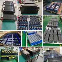 Batterie de stockage d'énergie solaire au lithium LiFePO4 24V 100Ah 200Ah 250Ah 300Ah 400Ah 314Ah avec BMS, en stock UE