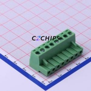 XY2500F-A-5.0-8P Plug-in Terminal Block P=5mm Connector ( Connector Type: Plug )( Construction: 1x8P )( Pitch: 5mm ) - Product Image 1