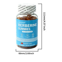 Gummies Complexe de Berbérine HCL avec Chardon-Marie et Cannelle de Ceylan pour un Métabolisme Sain du Glucose et l'Énergie OEM ODM