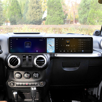 Foforfor Layar Tiga 12.3" untuk Jeep Wrangler Unlimited 2004-2017 Android15 Carplay Radio Mobil Pemutar Multimedia DSP 4G GPS 7870