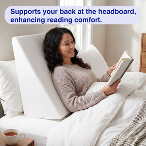 ओएम/ओटम बेड वेज 100% पॉलिएस्टर त्रिभुज मेमोरी फोम एंटी-बैक्टीरिया तकिया इंफ्लेटेबल डिजाइन पैरों के समर्थन के लिए अनुकूलित रंग - Product Image 2