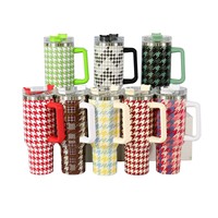 40oz gradiente brillo aventura Acero inoxidable reutilizable aislado sublimación 40oz vaso con asa