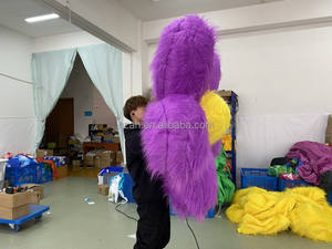 Piel <span class=keywords><strong>inflable</strong></span> <span class=keywords><strong>de</strong></span> flores <span class=keywords><strong>de</strong></span> margaritas <span class=keywords><strong>de</strong></span> felpa púrpura personalizada para decoración <span class=keywords><strong>de</strong></span> escenario inflables publicitarios - Product Image 4