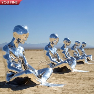 Hiện đại thép không gỉ tác phẩm điêu khắc của một ôm vài bức tượng youfine lãng mạn ngoài trời cảnh quan nghệ thuật sắp đặt trừu tượng - Product Image 6