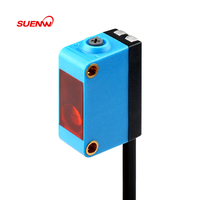 Sensor Proximitas Fotoelektrik BGS Background Suppression 20-300mm NPN PNP 0.5ms Respon Cepat IP65 Saklar Fotoelektrik Persegi