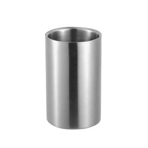 ถังน้ำแข็งสแตนเลสสองชั้นทรงตรง สำหรับเก็บไวน์แดงและแชมเปญ ถังเบียร์สำหรับ KTV ถังแช่ไวน์และเครื่องดื่มสำหรับบ้านและบาร์ - Product Image 6