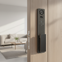 Serrure Intelligente Tuya Sans Clé à Code et Empreinte Digitale pour Intérieur, Batterie au Lithium, Prix Usine OEM
