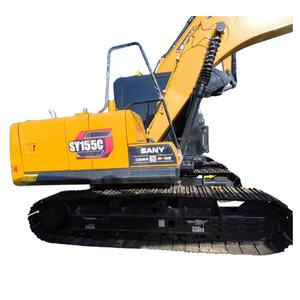 Escavatore Usato SANY SY155C Certificato EPA CE, di Medie Dimensioni, Prezzo Basso, 14 Tonnellate, di Seconda Mano, Modelli SY135 SY155 SY215 con Pompe - Product Image 1