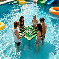 Nouvelle Table de Mahjong Flottante 2026 en PVC, Table de Mahjong de Piscine Étanche avec Porte-Gobelets, Jeu de Fête Estivale pour Piscine