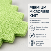 Chiffon de nettoyage en microfibre multicolore pour essuyer les écrans et les lunettes, éliminer les traces de doigts, vente en gros OEM