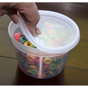 Contenants alimentaires en plastique transparent de qualité supérieure, compatibles micro-ondes, 16 oz, avec couvercle anti-fuite, pour soupe à emporter, boîte à lunch - Product Image 5